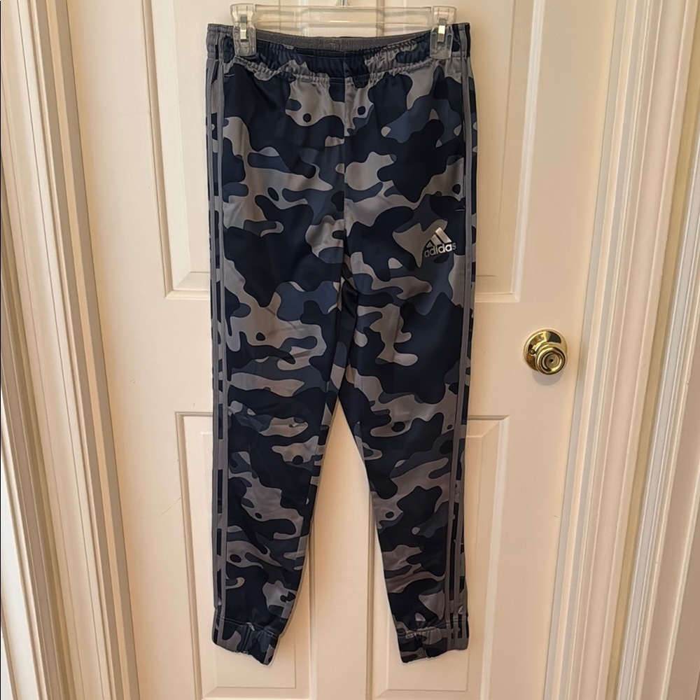 Adidas Men's Camouflage Joggers - Black and Gray